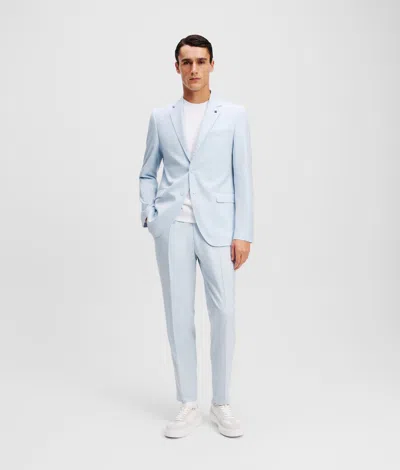 Karl Lagerfeld Single-breasted Two-piece Suit In White