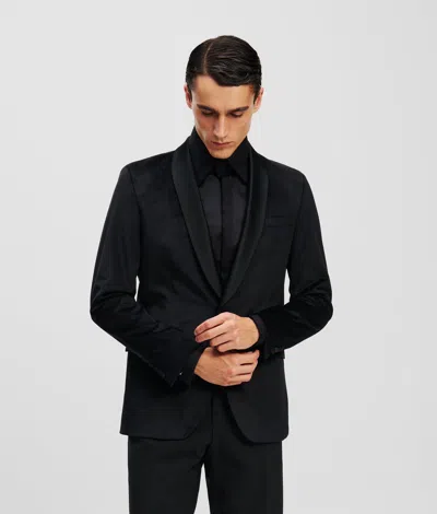 Karl Lagerfeld Single-breasted Jacket In Black
