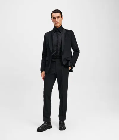 Karl Lagerfeld Single-breasted Jacket In Black