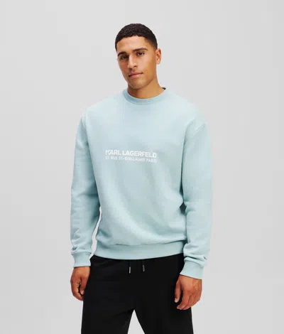 Karl Lagerfeld Rue St-guillaume Sweatshirt In Blue