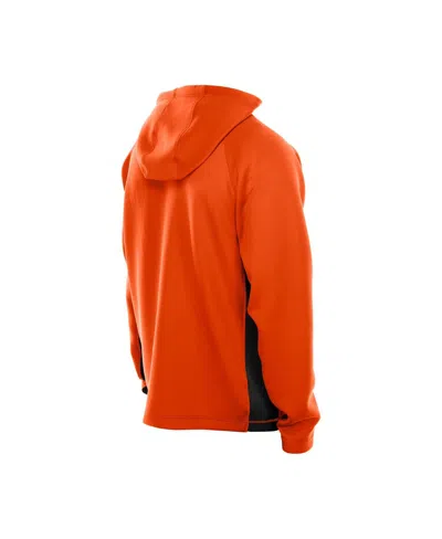 New Era Men's Orange Cincinnati Bengals Combine Authentic Raglan Scuba Full-zip Hoodie In Orange