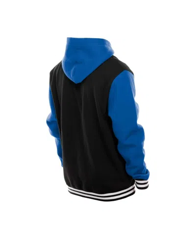 New Era Men's Black New England Patriots Full-snap Fleece Hoodie Jacket In Black