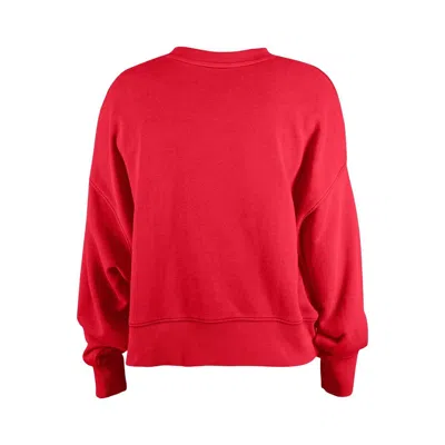 New Era Girls Scarlet San Francisco 49ers Flip Sequin Sweatshirt In Red