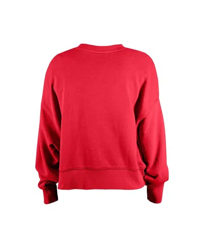 New Era Girls Red Kansas City Chiefs Flip Sequin Sweatshirt In Red