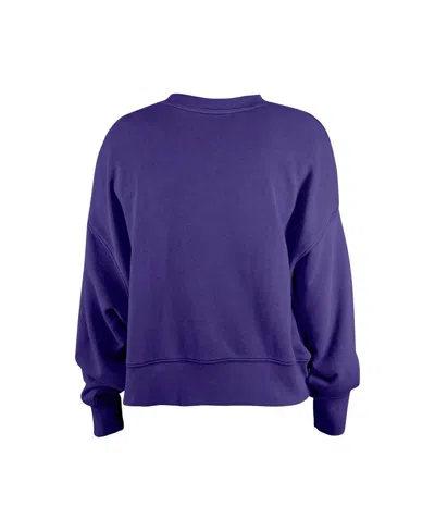 New Era Girls Purple Minnesota Vikings Flip Sequin Sweatshirt In Blue