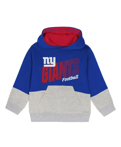 Outerstuff Toddler 2-piece Royal New York Giants Lineman Fleece Hoodie And Pants Set In Blue
