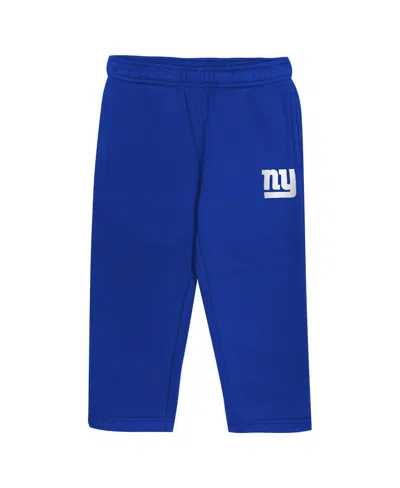Outerstuff Toddler 2-piece Royal New York Giants Lineman Fleece Hoodie And Pants Set In Blue