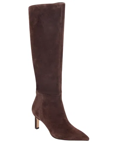 Marc Fisher Ltd Esmee Pointed Toe Knee High Boot In Brown