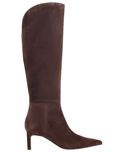 Marc Fisher Ltd Esmee Pointed Toe Knee High Boot In Brown