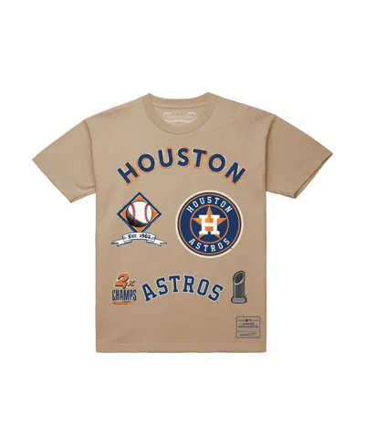 Mitchell & Ness Cream Houston Astros Legacy Defined T-shirt In Neutral