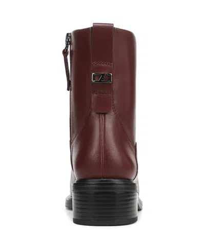 Franco Sarto Women's Gracely Block Heel Zip Short Boots In Burgundy