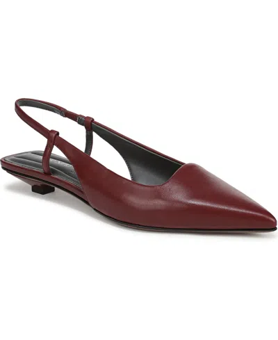 Franco Sarto Women's Palmira Pointed Toe Slingback Pumps In Burgundy
