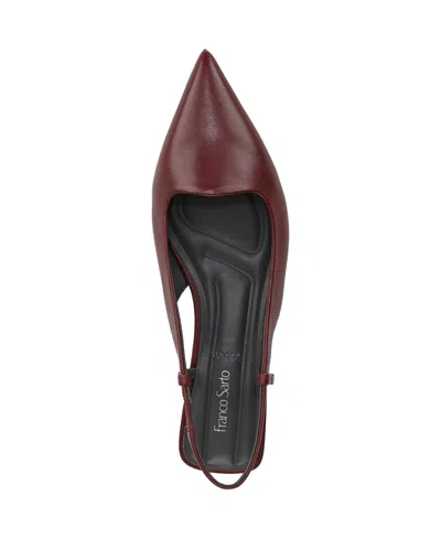Franco Sarto Women's Palmira Pointed Toe Slingback Pumps In Burgundy