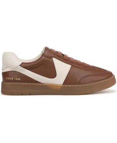 Franco Sarto Women's Ponti Lace Up Low Top Sneakers In Brown