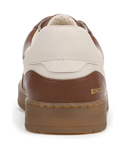 Franco Sarto Women's Ponti Lace Up Low Top Sneakers In Brown