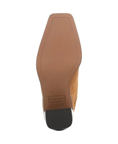 Franco Sarto Women's Ivanna Square Toe Pull On Short Boots In Brown