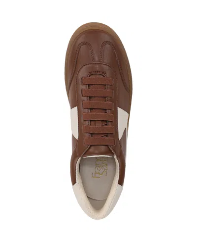 Franco Sarto Women's Ponti Lace Up Low Top Sneakers In Brown