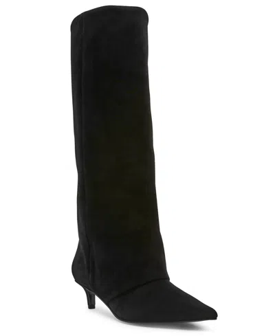 Steve Madden Women's Luca Suede Tall Boots In Black