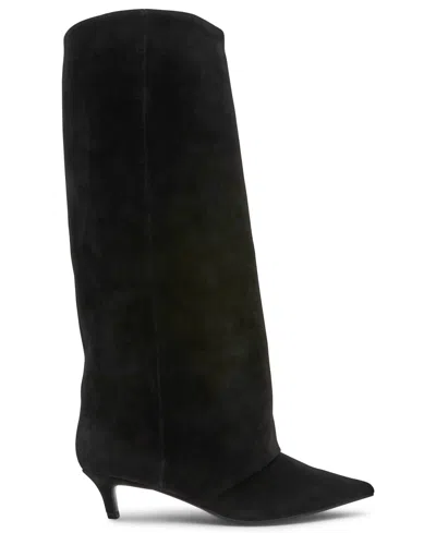 Steve Madden Women's Luca Suede Tall Boots In Black