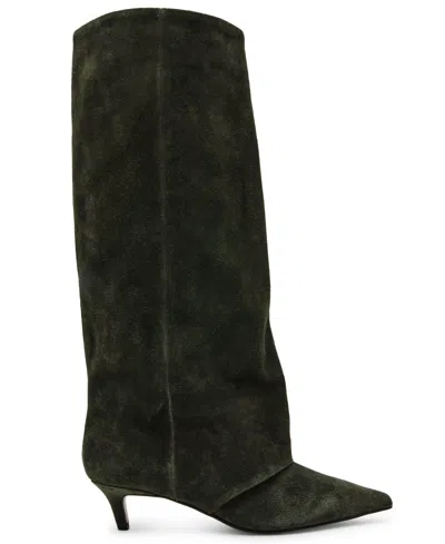 Steve Madden Luca Kitten Heel Knee High Boot In Brown