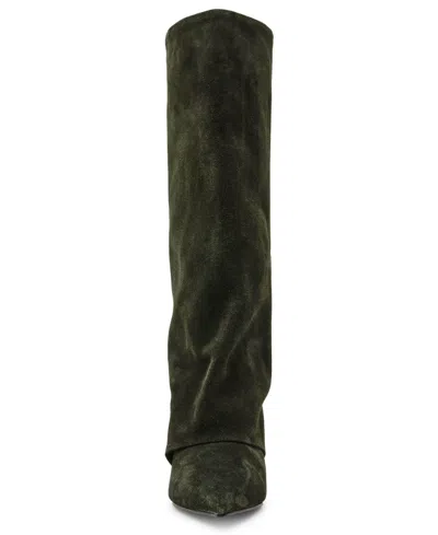 Steve Madden Luca Kitten Heel Knee High Boot In Brown