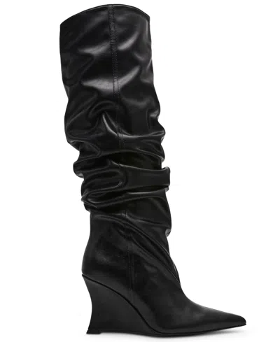 Steve Madden Distortion Knee High Boot In Black