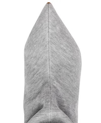 Steve Madden Womens Distortion Knee High Slouch Wedge Boots Regular Wide Calf In Silver