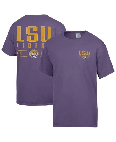 Comfortwash Men's Purple Lsu Tigers Big Name T-shirt In Purple