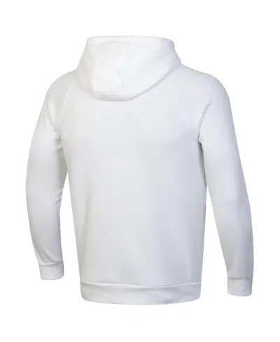 Under Armour Men's White Notre Dame Fighting Irish Leprechaun Rival Fleece Hoodie In White