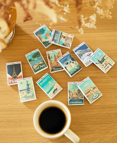 Maxim's De Paris Sacreâ´ Marcel Mini Chocolate Bars Gift Box, 3.5oz In Multi