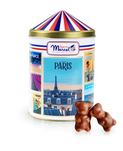 Maxim's De Paris Sacre Marcel Colonne Morris Tin With Milk Chocolate Marshmallow Bears, 5.3oz In Multi