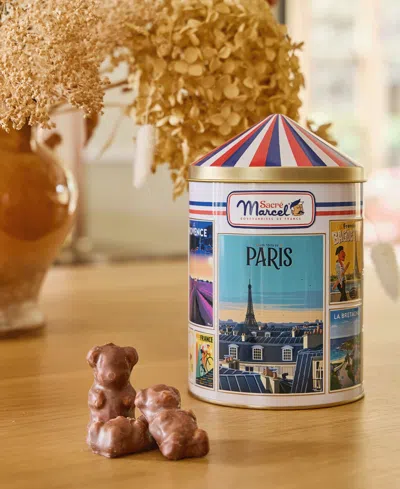 Maxim's De Paris Sacre Marcel Colonne Morris Tin With Milk Chocolate Marshmallow Bears, 5.3oz In Multi