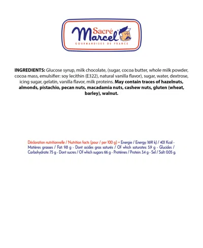 Maxim's De Paris Sacre Marcel Colonne Morris Tin With Milk Chocolate Marshmallow Bears, 5.3oz In Multi