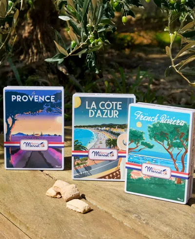 Maxim's De Paris Sacre Marcel Cote D'azur Tin With Lemon Cookies, 3.5oz In Multi