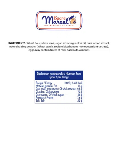 Maxim's De Paris Sacre Marcel Cote D'azur Tin With Lemon Cookies, 3.5oz In Multi