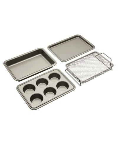 Anolon Advanced Bakeware 4-pc. Nonstick Toaster Oven Pan Set In Gray