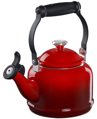 Le Creuset Enamel-on-steel Demi Kettle & Stoneware Mug Set In Pink