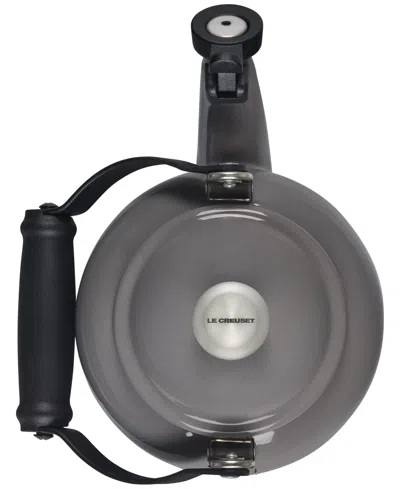 Le Creuset Enamel-on-steel Demi Kettle & Stoneware Mug Set In Gray