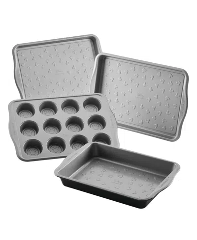 Farberware Disney Bake With Mickey Mouse 4-pc. Bakeware Set In Silver