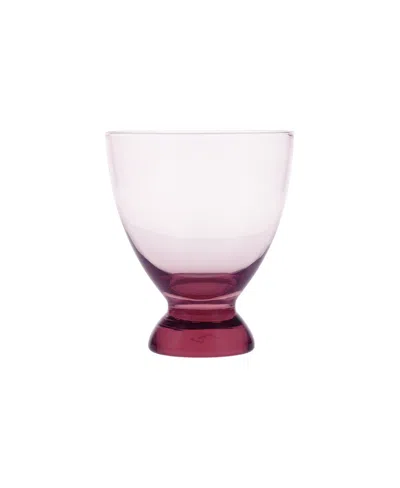 Fortessa Set Of 4 Gala Glass Pink Lowball Cocktail Glasses In Pink