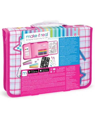 Make It Real Creative Artist Suitcase Art Set In Pink