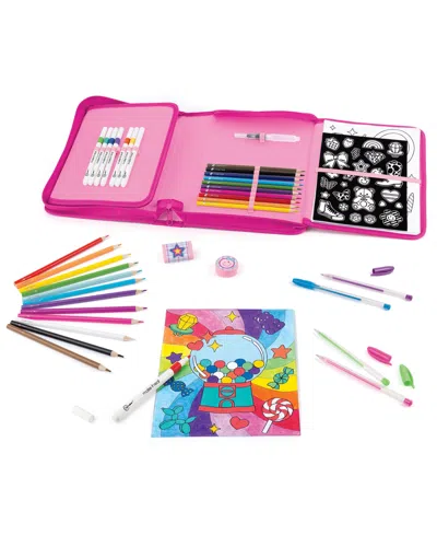 Make It Real Creative Artist Suitcase Art Set In Pink