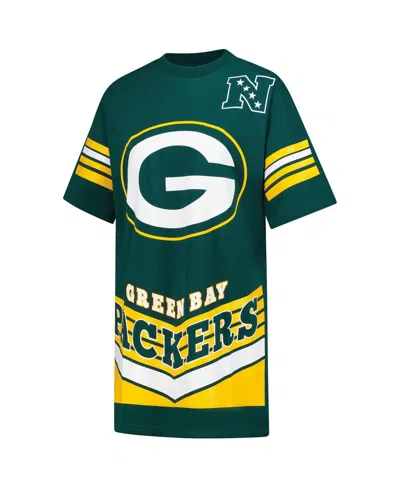 Gameday Couture Green Green Bay Packers Perfect Score Vintage T-shirt Dress In Green