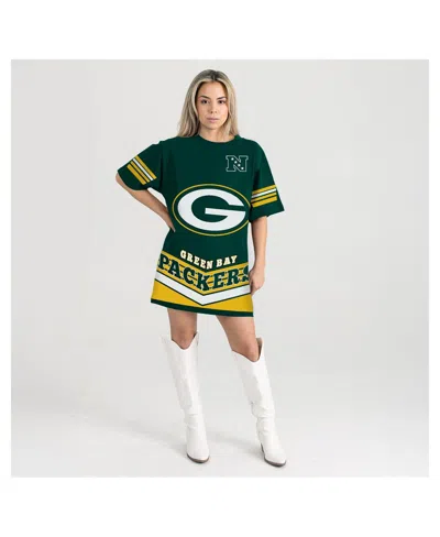 Gameday Couture Green Green Bay Packers Perfect Score Vintage T-shirt Dress In Green