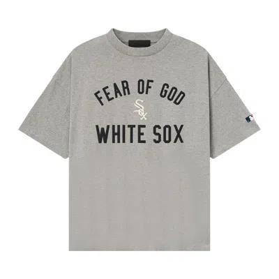 Pre-owned Essentials Fear Of God  White Sox 90s Tee 'concrete Heather' | Grey | Men's Size Xs In Gray