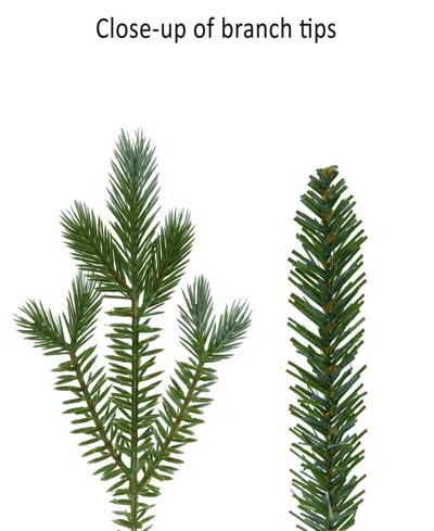 Puleo 9' Pre-lit Linden Fir Artificial Tree With Dual-color Led Lights In Green