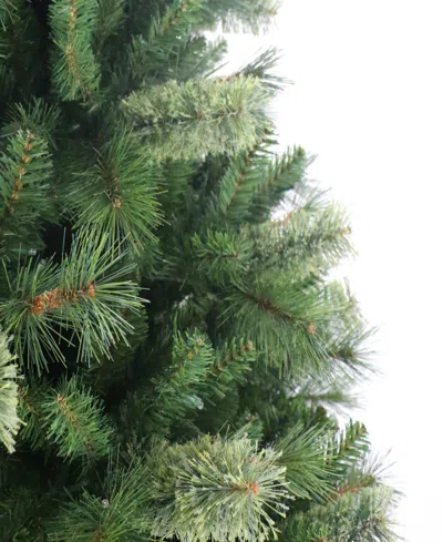 Puleo 9' Pre-lit Artificial Teton Pine Tree With Led Lights In Green