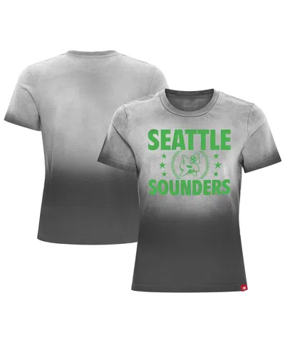 Sportiqe Women's Charcoal Seattle Sounders Fc Arcadia T-shirt In Gray
