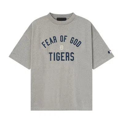 Pre-owned Essentials Fear Of God  Tigers 90s Tee 'concrete Heather' | Grey | Men's Size L In Gray