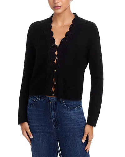 Rails Dita Cardigan In Gold Lurex In Black